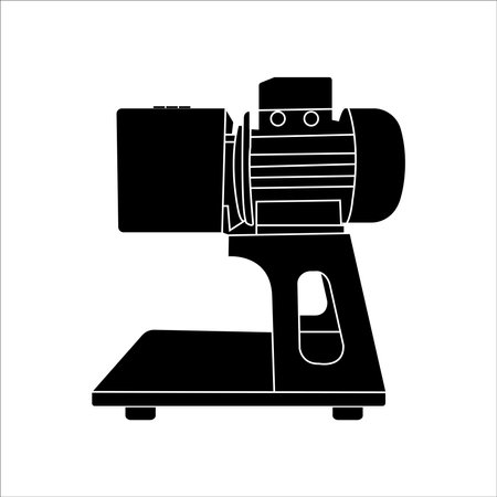 Coconut grater machine icon vector illustration symbol designのイラスト素材