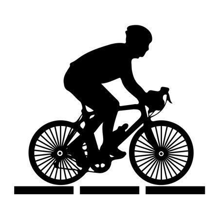 Cycling sport icon vector illustration designのイラスト素材