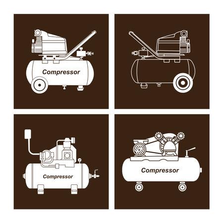 Compressor icon vector illustration symbol designのイラスト素材
