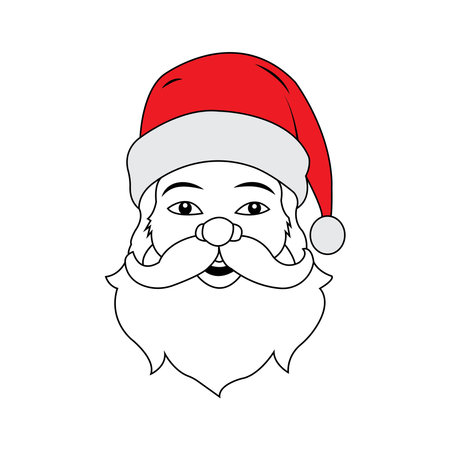 Santa claus icon vector illustration template designのイラスト素材