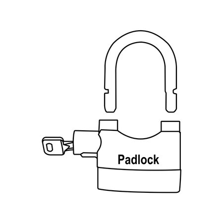 Padlock icon vector illustration designのイラスト素材