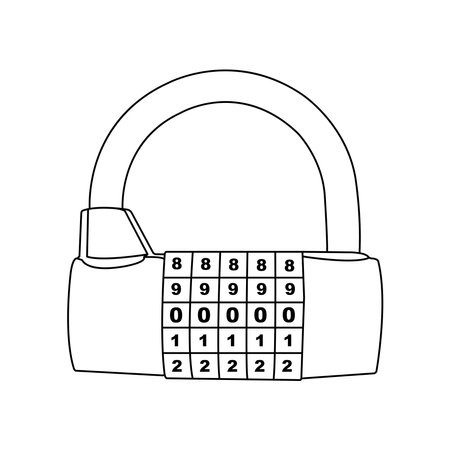 Padlock icon vector illustration designのイラスト素材