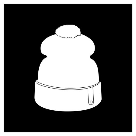 Winter hat icon vector illustration simple designのイラスト素材