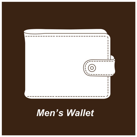 Men's wallet icon vector illustration simple designのイラスト素材