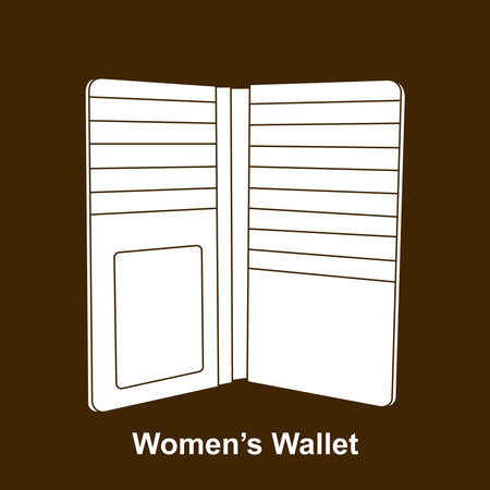 Women"s Wallet icon vector illustration symbol designのイラスト素材