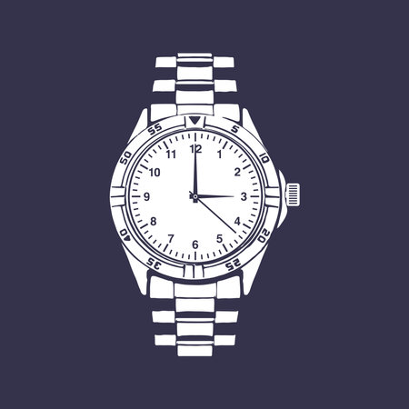 Watch icon vector illustration design template.のイラスト素材