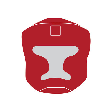 kickboxing helmet icon vector illustration designのイラスト素材