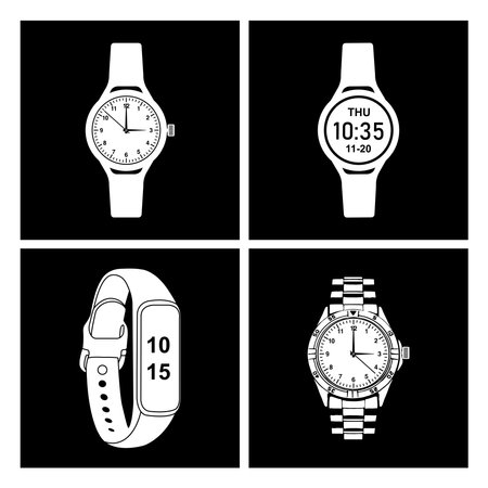 Watch icon vector illustration design template.のイラスト素材