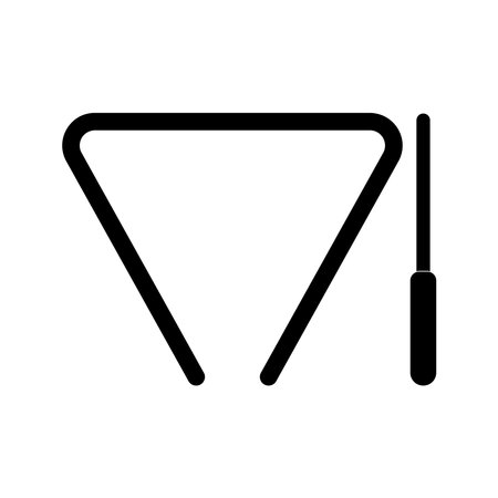 Triangle icon traditional musical instruments vector illustration symbol designのイラスト素材