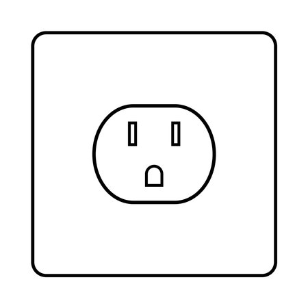 electrical socket icon vector logo designのイラスト素材