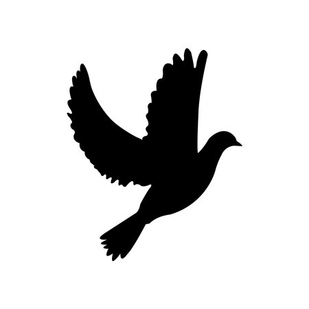 flying dove icon vector illustration symbol designのイラスト素材