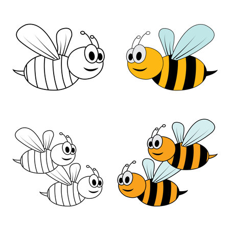 bee icon vector illustration symbol designのイラスト素材
