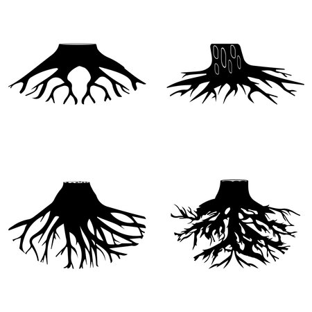 tree root icon vector illustration symbol designのイラスト素材