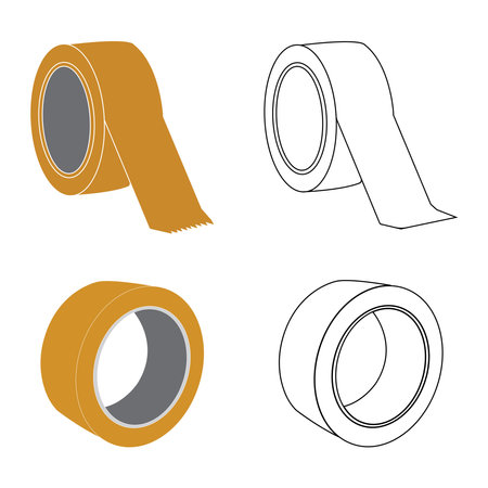 duct tape icon vector illustration symbol designのイラスト素材