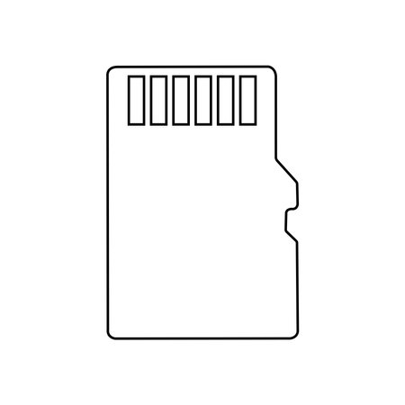 SD card vector icon illustration sign for web and designのイラスト素材