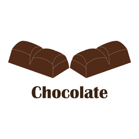 Chocolate vector icon illustration symbol designのイラスト素材