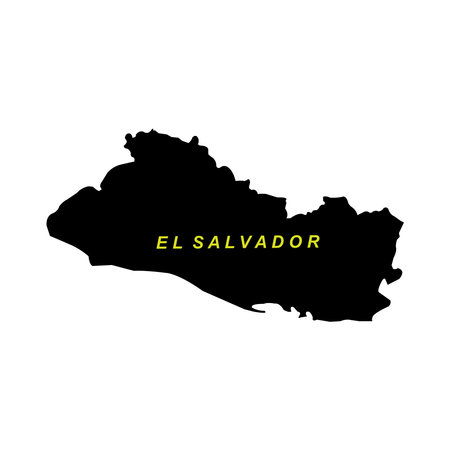 El Salvador map icon vector symbol designのイラスト素材