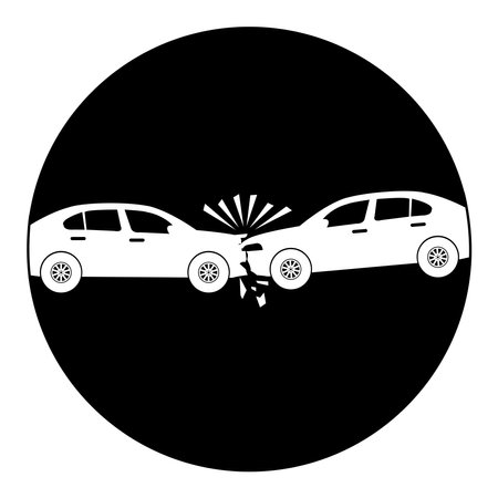accident car icon vector illustration designのイラスト素材