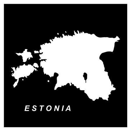 map of Estonia icon vector illustration designのイラスト素材