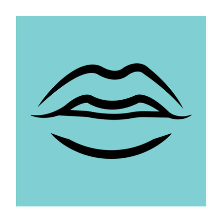 lips icon design vector illustrationのイラスト素材