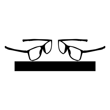 glasses icon vector illustration simple designのイラスト素材