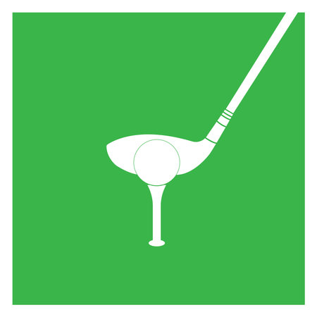 golf icon vector illustration simple designのイラスト素材