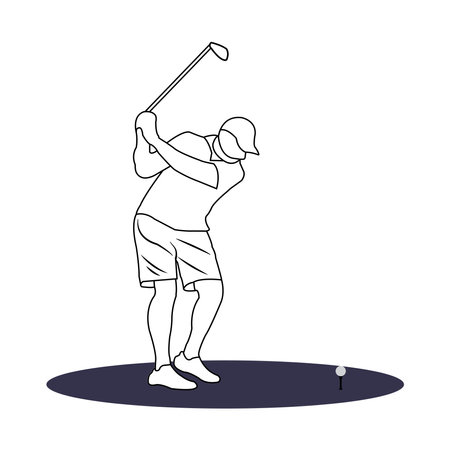 golf icon vector illustration simple designのイラスト素材