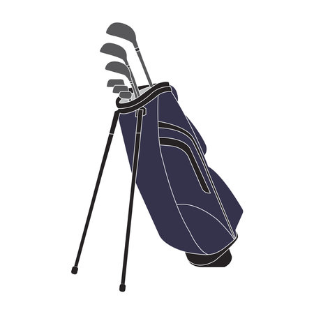 golf bag icon vector illustration symbol designのイラスト素材