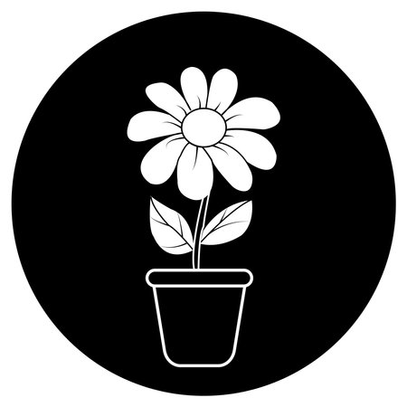 icons of various kinds of flowers, sunflowers, tulips and othersのイラスト素材