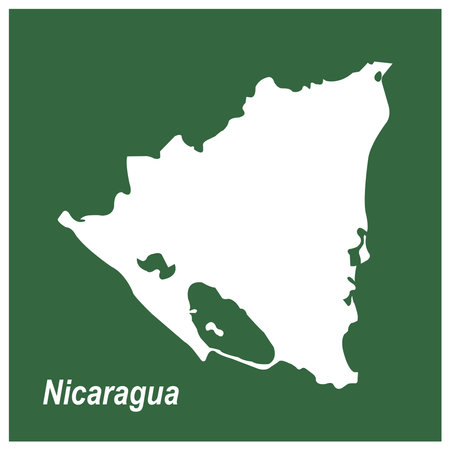 map of Nicaragua icon vector illustration designのイラスト素材