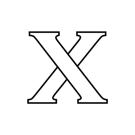 letter x vector illustration symbol designのイラスト素材