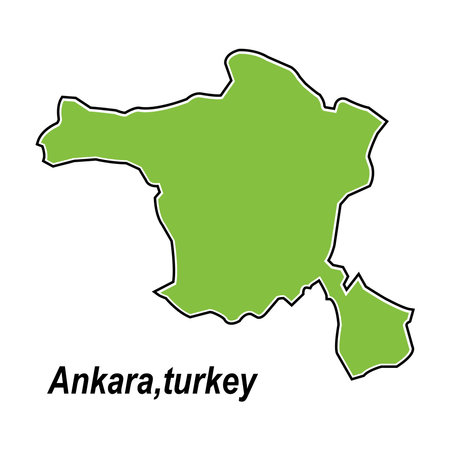 Ankara city map, Turkey vector illustration symbol designのイラスト素材