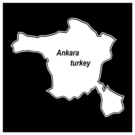 Ankara city map, Turkey vector illustration symbol designのイラスト素材