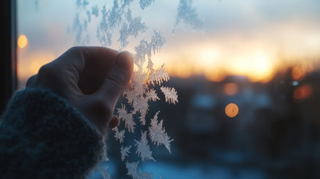 A motivational quote written on frosted glass This is Your Yearの素材