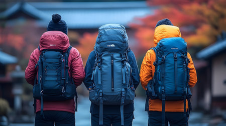 Busy city street scene, colorful people walking, urban backdrop, vibrant and dynamic, suitable for commercial useの素材