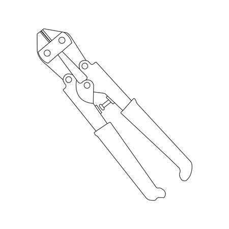 Wire and iron cutters icon vector illustration designのイラスト素材