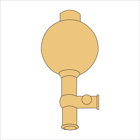 Rubber ball pipette vector illustration symbol designのイラスト素材