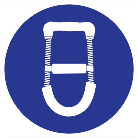 hand training equipment icon vector illustration designのイラスト素材