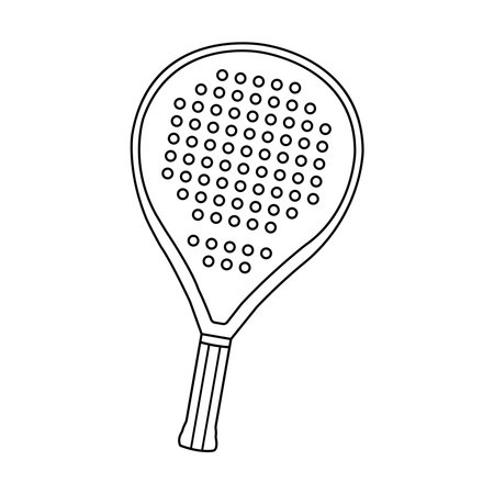 Padel racket icon vector illustration designのイラスト素材