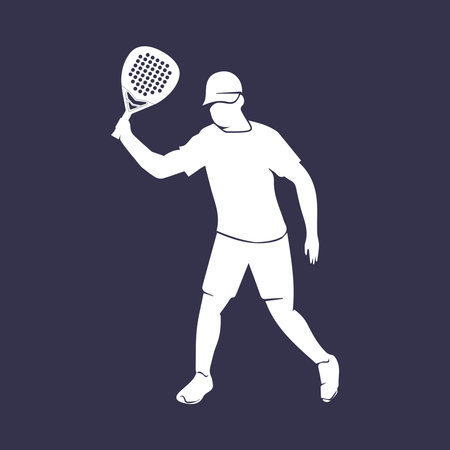 padel player icon vector illustration designのイラスト素材