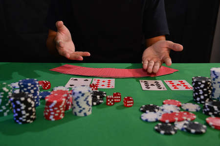 gambling, casino chips, playing cards, blackjack, playing poker, playing, entertainment, poker chips, chip, gaming, vegas, lucky, woman, club, risk, money, winner, poker, player, win, casino, luck, caの写真素材