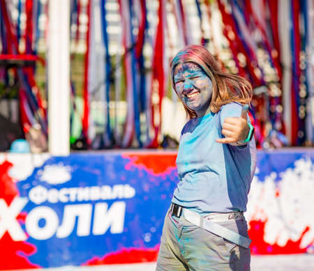 holi Festival of Colors, Sochi,Krasnodar Territory,Russia ,08.21.2021のeditorial素材