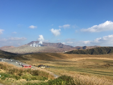 Mountain Aso in Japanの写真素材