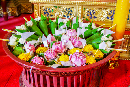 Close up sacrificial offeringの写真素材