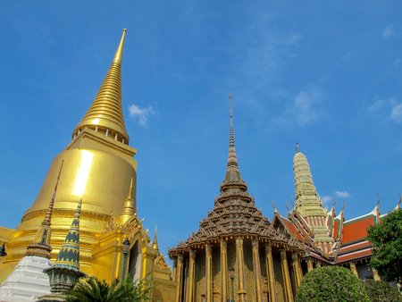 Pagoda in Phra Kaew Temple, the most famous temple in the worldのeditorial素材