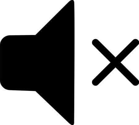 Audio speaker silent or mute volume sound flat vector iconのイラスト素材