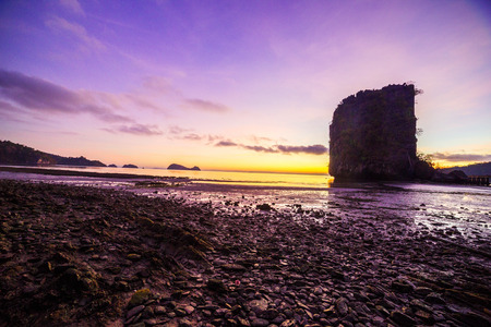 the beach and tropical seaの写真素材