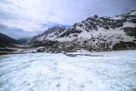 Glacier and steam