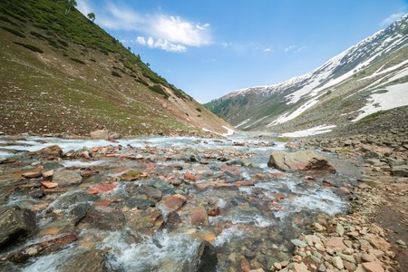 River in mountainの写真素材