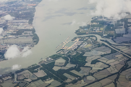 View from the planeの写真素材